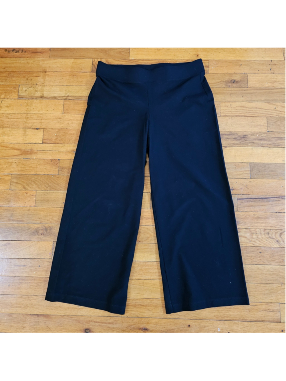 Eileen Fisher Wide Leg Pants Black Size Small
